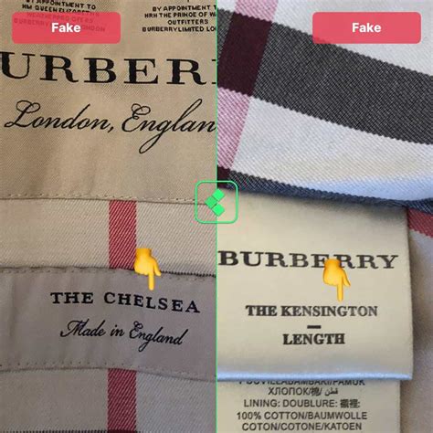 burberry fake check|do all burberry buttons say.